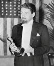 <p>Even back in the 1930s, the Academy loved a good biopic. This film, a fictionalized account of the life of legendary scientist Louis Pasteur, received an award for Paul Muni's lead performance, and the screenplay written by Pierre Collings, Sheridan Gibney and Edward Chodorov (uncredited).</p>