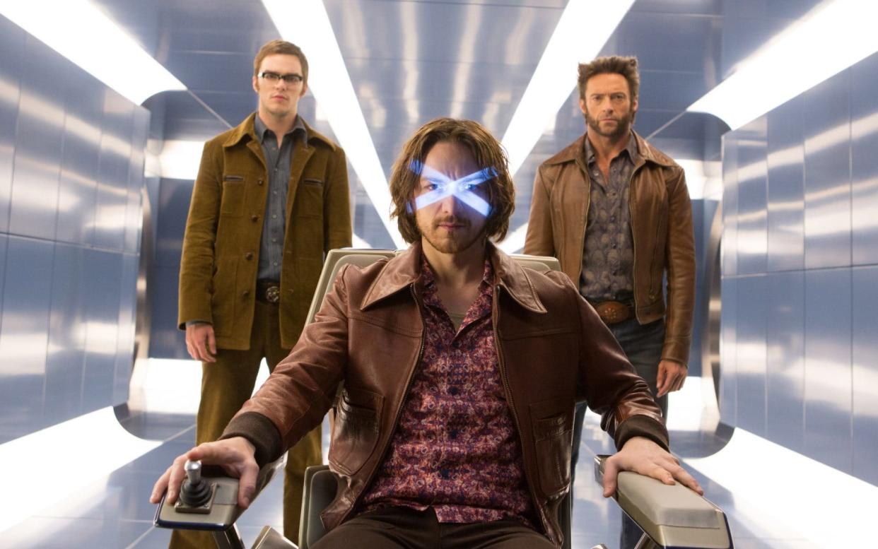 Nicholas Hoult, James McAvoy and Hugh Jackman in X-Men: Days of Future Past - Handout