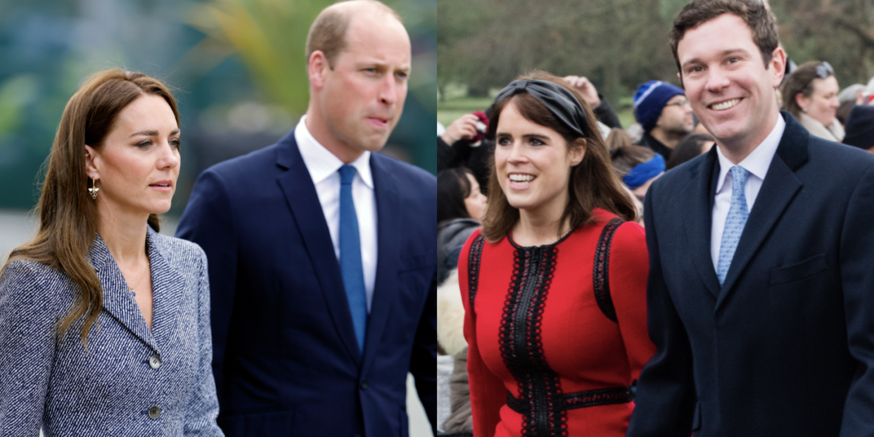 kate middleton, prince william, princess eugenie, jack brooksbank