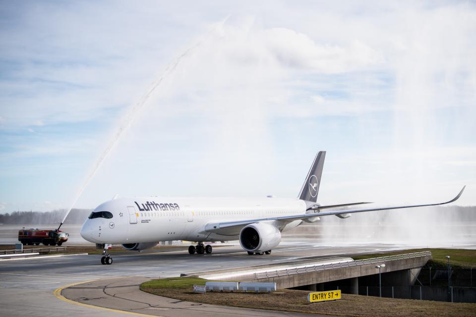 Der Airbus A350 ist das modernste Flugzeug in der Lufthansa-Flotte. 