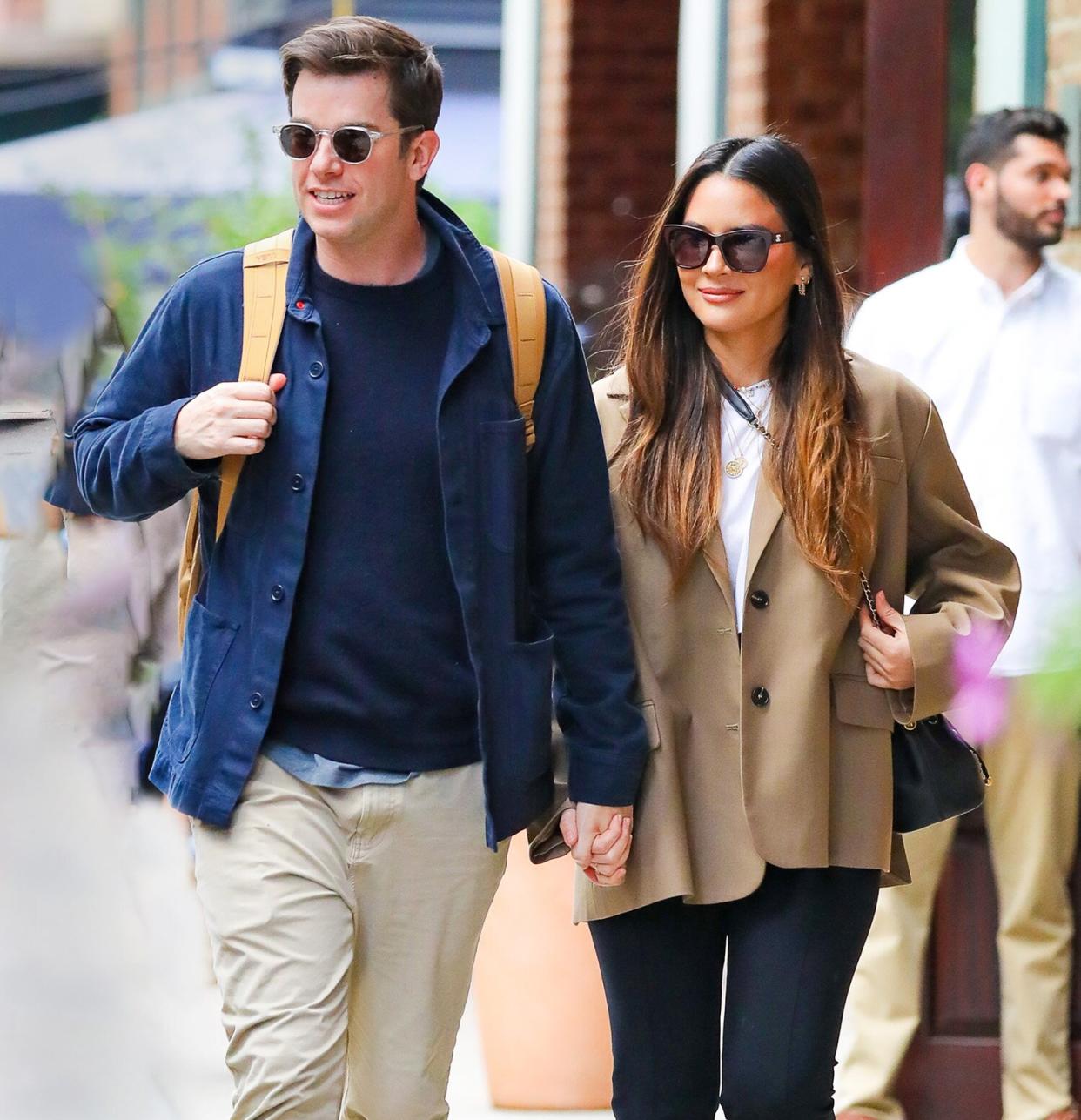 Olivia Munn and John Mulaney spotted hand in hand as they were heading to the Madison Square Garden where John is performing in New York City