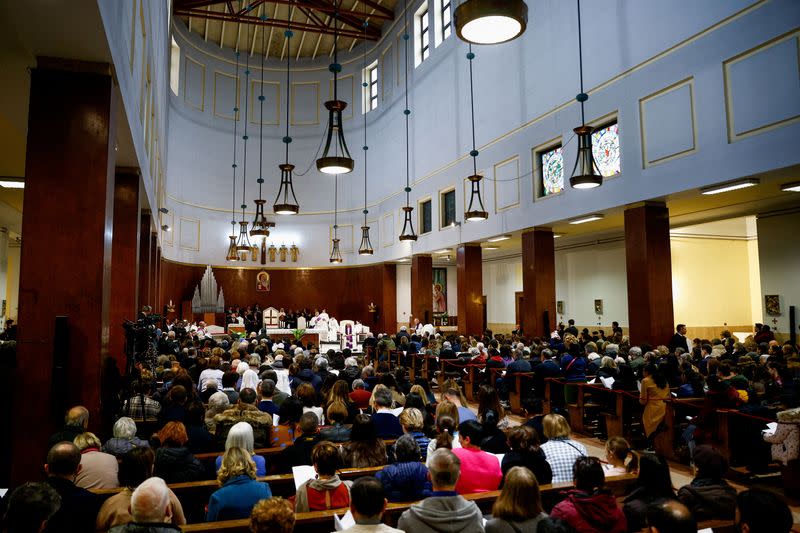 Pope Francis presides over the '24 Hours for the Lord' Lenten initiative, in Rome