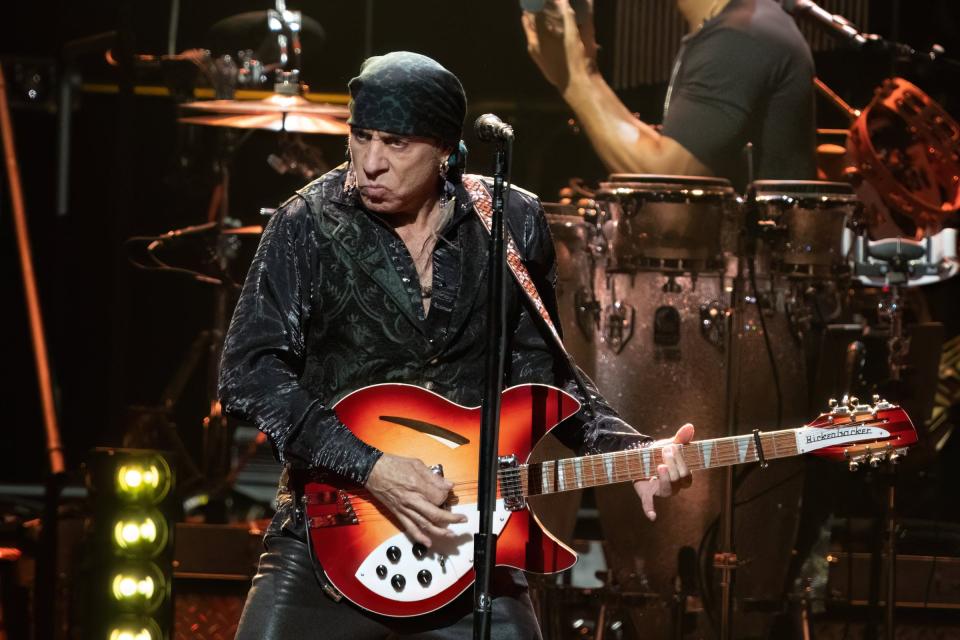 Steven Van Zandt, guitarist for the E Street Band, was Bruce Springsteen's best comedy partner on Thursday night at Moody Center.