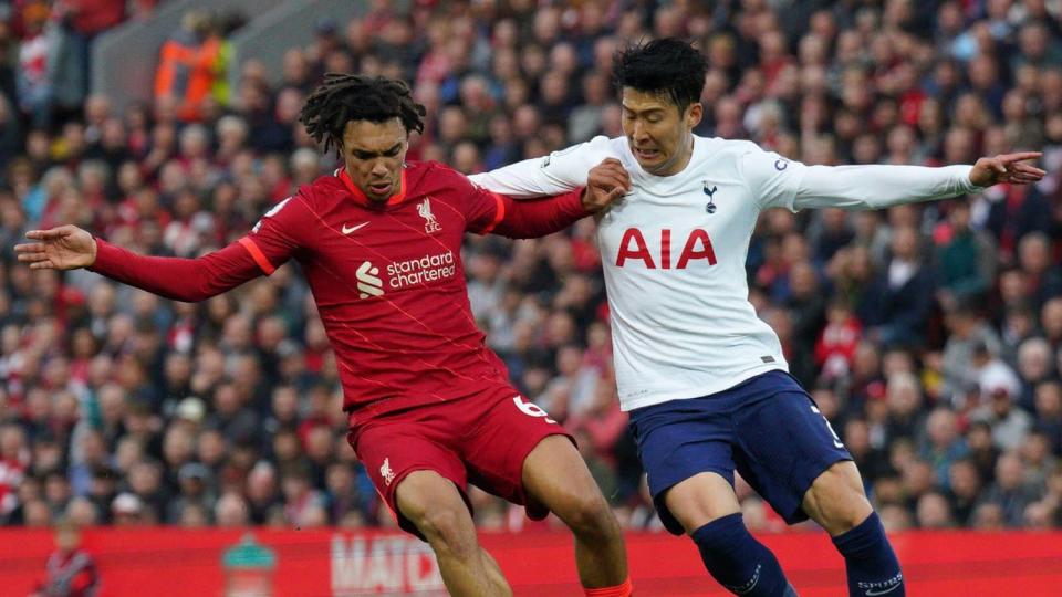 Trent Alexander-Arnold and Heung-min Son Credit: PA Images