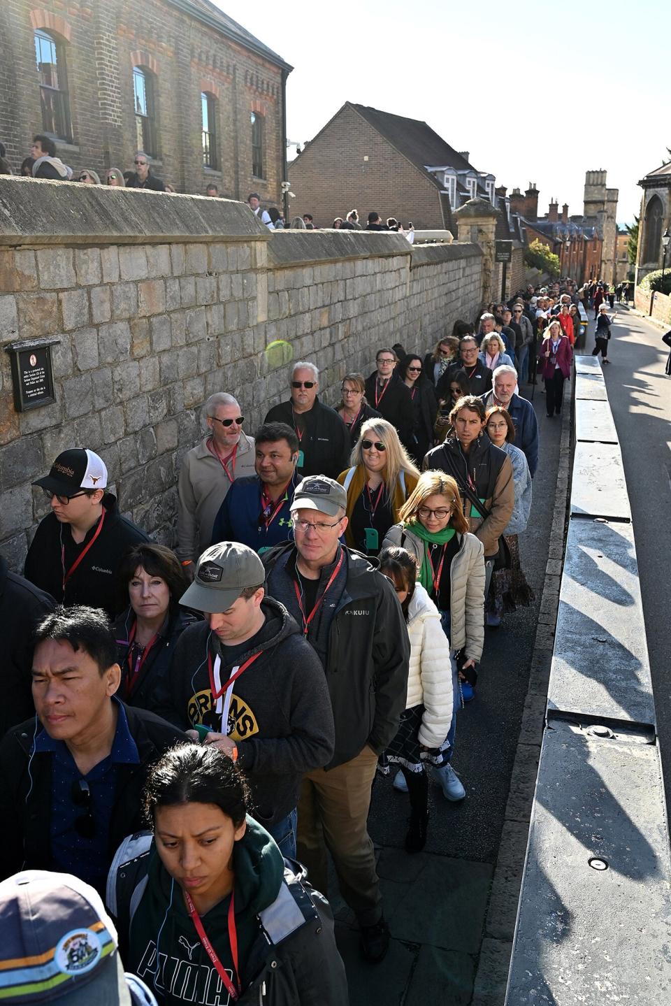 Windsor Castle in Windsor, west of London on September 29, 2022, as the Castle re-opened to visitors following the death of Queen Elizabeth II.