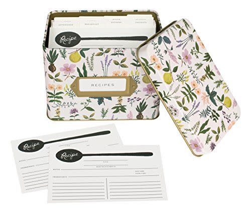 Rifle Paper Co. Herb Garden Recipe Tin