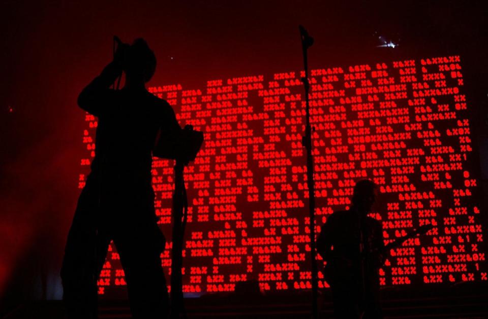 Not about individuals: Massive Attack during a live show (Getty)