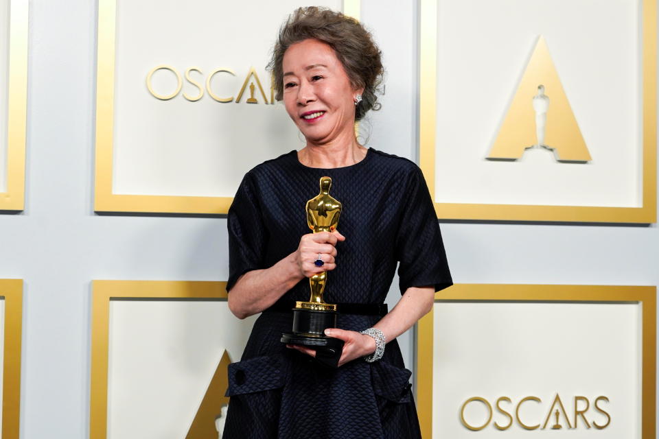 Yuh-Jung Youn, winner of the award for Best Actress in a Supporting Role for 