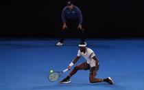 Rafael Nadal continued his serene progress at this year's Australian Open with a quarter-final demolition of Frances Tiafoe. 