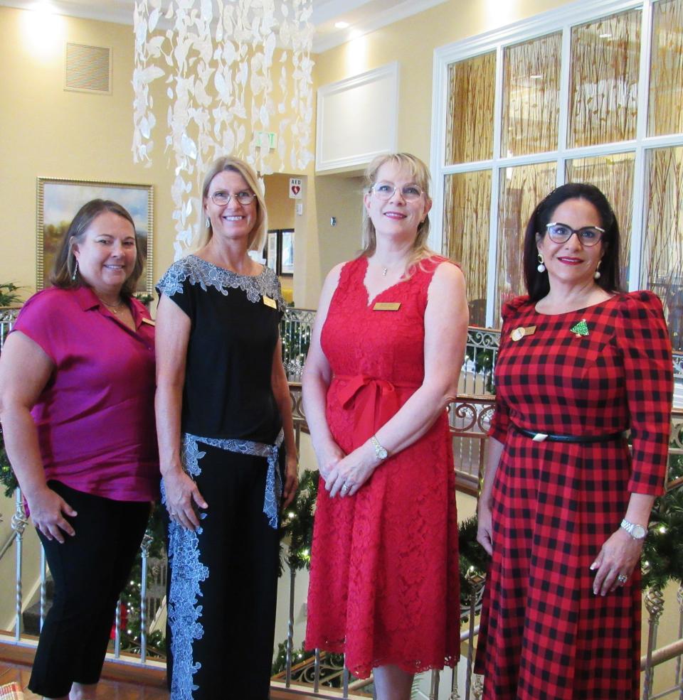 New members Kecia Chronowski, Dawn Marceau, Margaret Zurschmit and Gladyvette Benarroch.