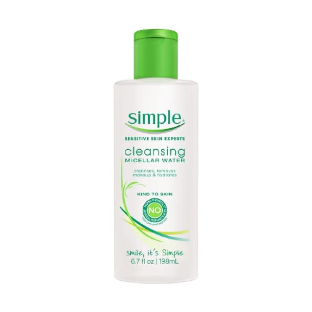 Simple Cleansing Micellar Water, $7; drugstore.com