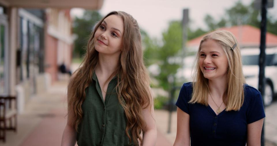 Savannah Lee May, left, and Darci Lynne Farmer star in the movie "A Cowgirl's Song," which was filmed in Chickasha. Samuel Goldwyn Films photo