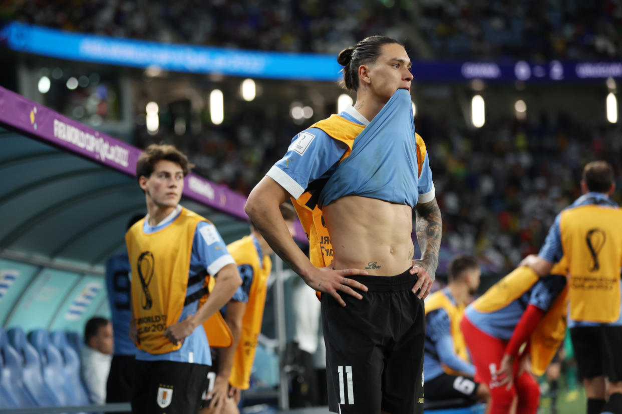 Uruguay firmó su fracaso y quedó fuera de Qatar 2022 (Foto de: Maja Hitij - FIFA/FIFA via Getty Images)