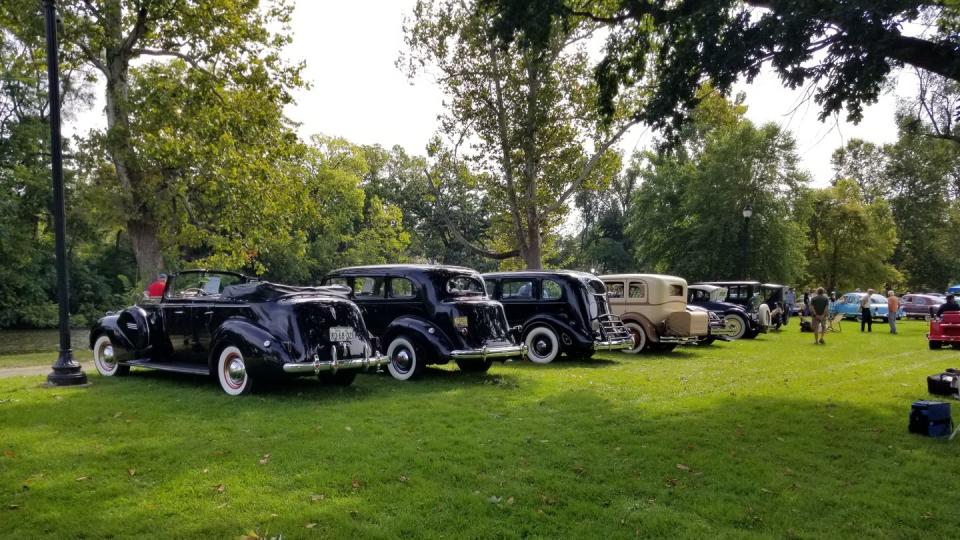 packards at 2023 orphan car show ypsilanti michigan