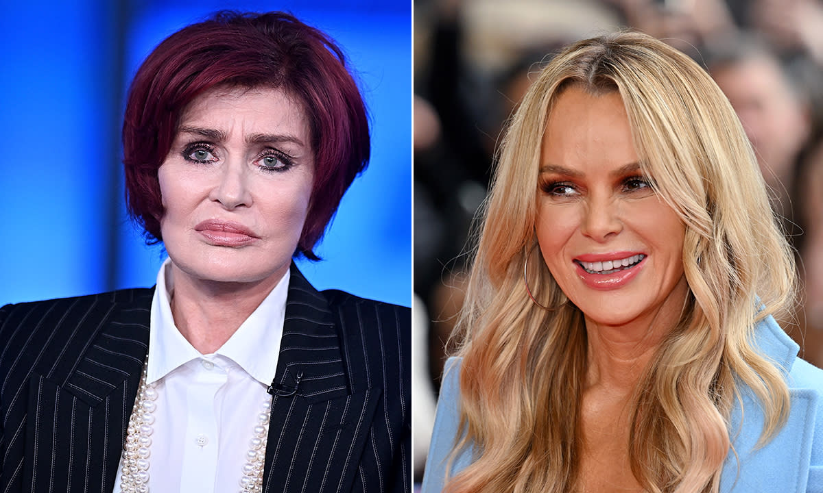 Sharon Osbourne and Amanda Holden's feud. (Getty)