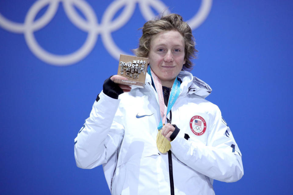 Gerard on the podium with medal