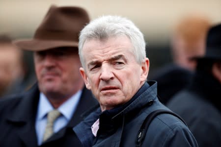 Ryanair Chief Executive and racehorse owner Michael O'Leary at Cheltenham Festival