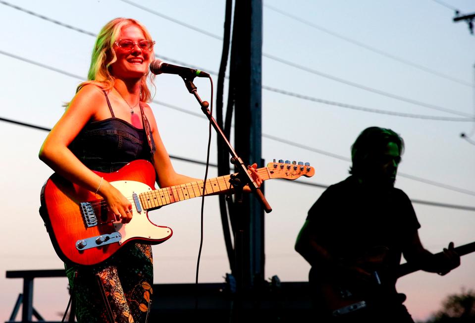 Darci Lynne sings during Heard on Hurd in Edmond, Okla., Saturday, July, 15, 2023. 