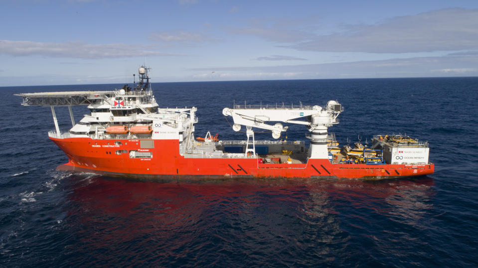 <em>Ocean Infinity has been continuing the hunt for missing Malaysian Airlines plane MH370 (Picture: Ocean Infinity via AP)</em>