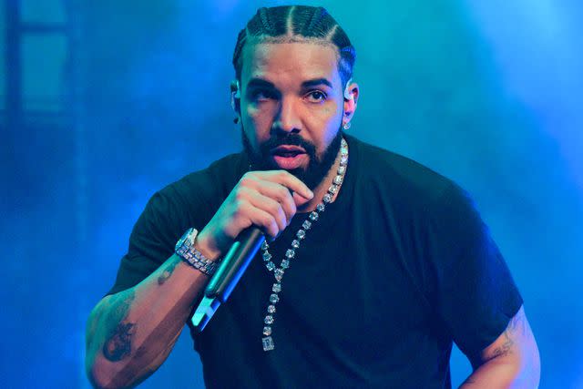 <p>Prince Williams/Wireimage</p> Drake performs at "Lil Baby & Friends Birthday Celebration Concert" in Atlanta in December 2022