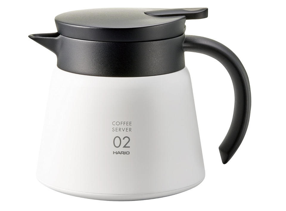 A photo of HARIO VHS-60W V60 Insulated Stainless Steel Coffee Server, 600ml. (PHOTO: Amazon)