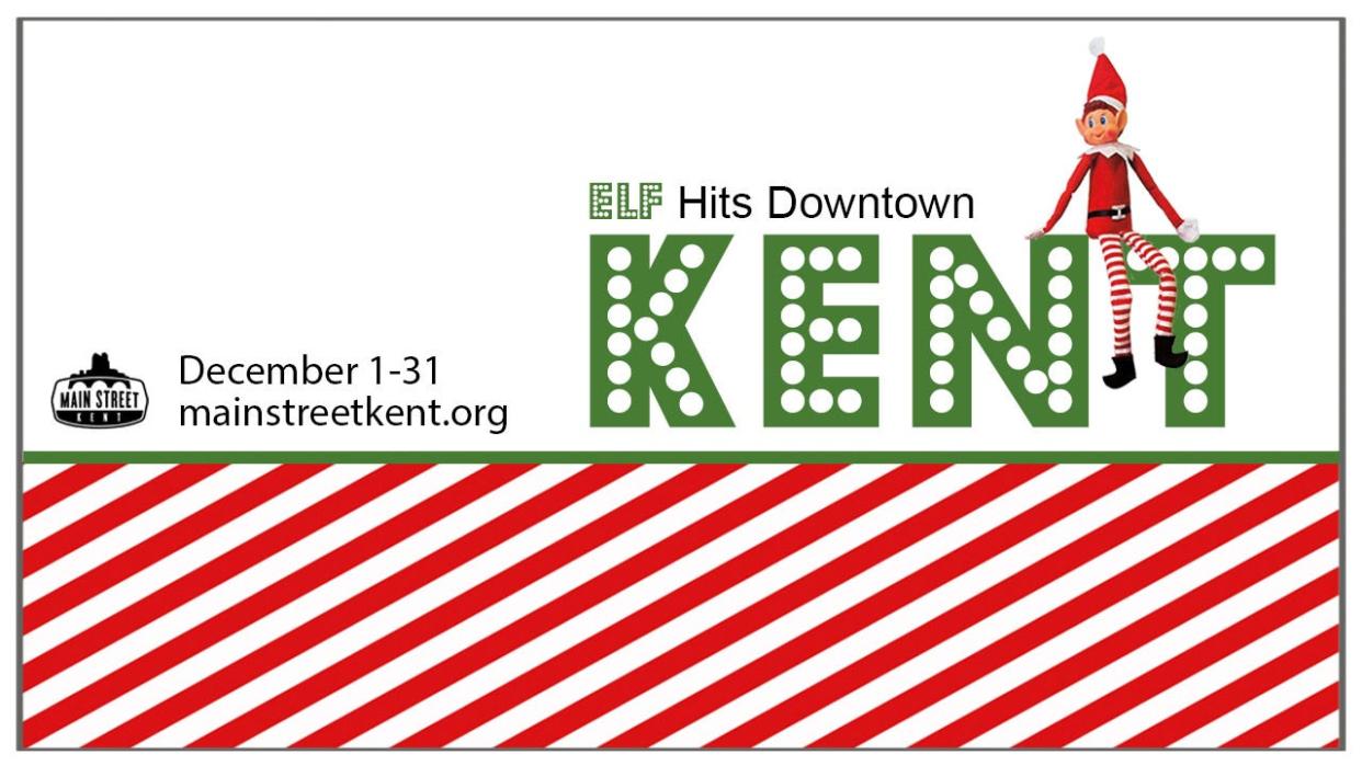 The Main Street Kent Elf has returned to downtown Kent for the holidays.