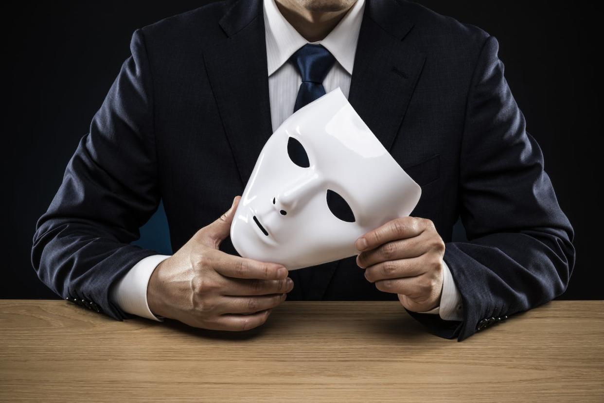 Who really is a psychopath? <a href="https://www.gettyimages.com/detail/photo/man-in-a-suit-removes-his-mask-royalty-free-image/1178499546?adppopup=true" rel="nofollow noopener" target="_blank" data-ylk="slk:Getty Images;elm:context_link;itc:0;sec:content-canvas" class="link ">Getty Images</a>