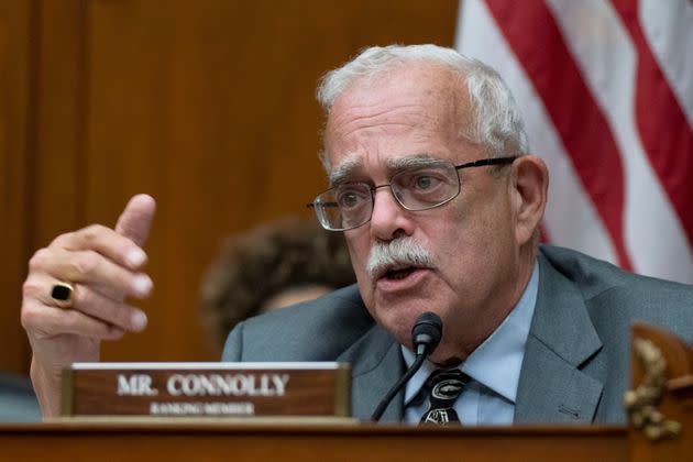 Rep. Gerald Connolly (D-Va.) speaks in Washington on April 19. 