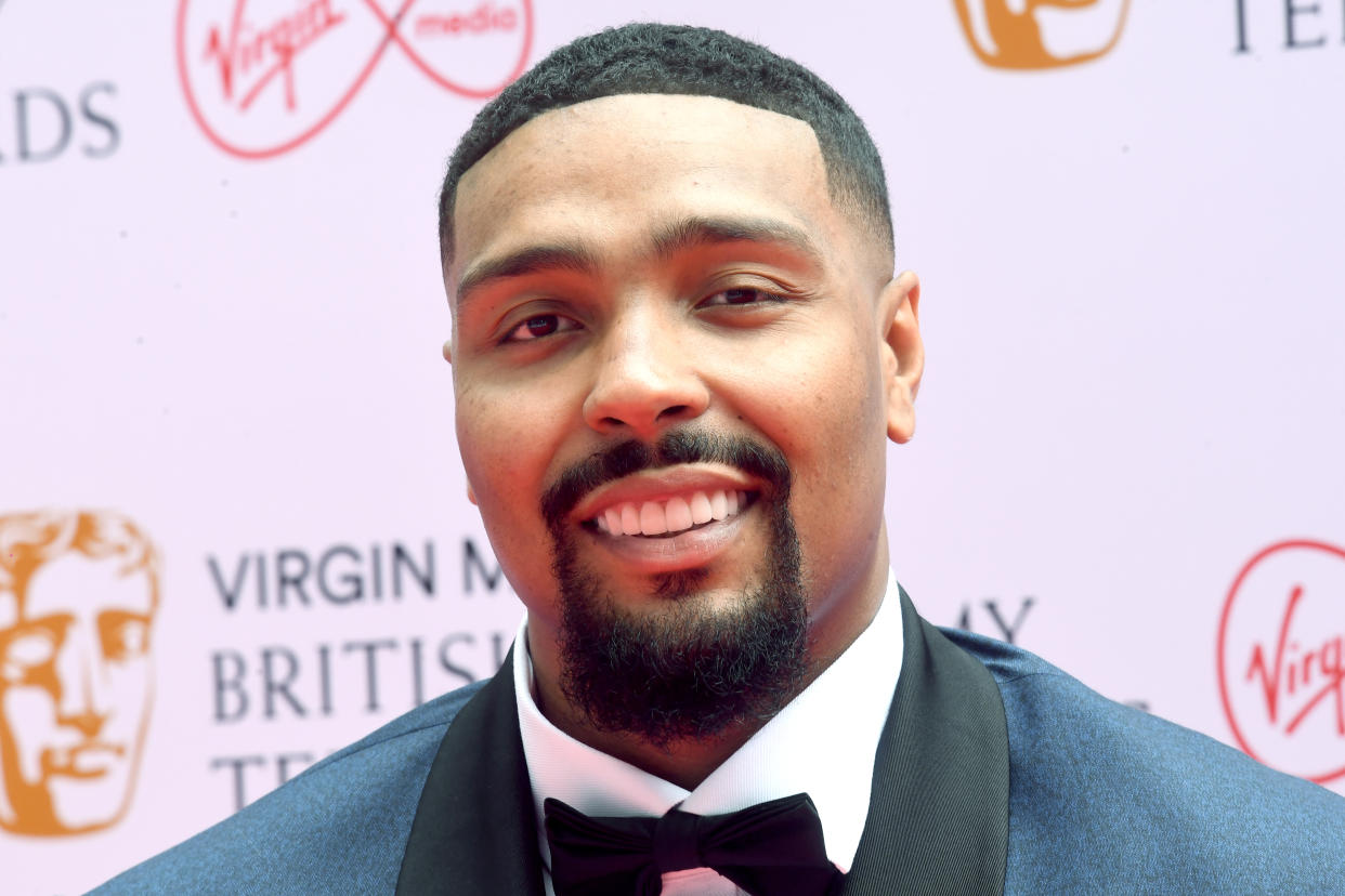 LONDON, ENGLAND - JUNE 06: Jordan Banjo attends the Virgin Media British Academy Television Awards 2021 at Television Centre on June 06, 2021 in London, England. (Photo by Dave J Hogan/Getty Images)