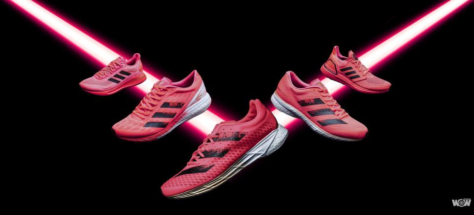 adidas 推出 Unity Pack 系列跑鞋，以象徵強大意志力的紅色為指標性鞋款換上新裝，激勵跑者持續挑戰自我，迎接再次出征的光榮時刻。