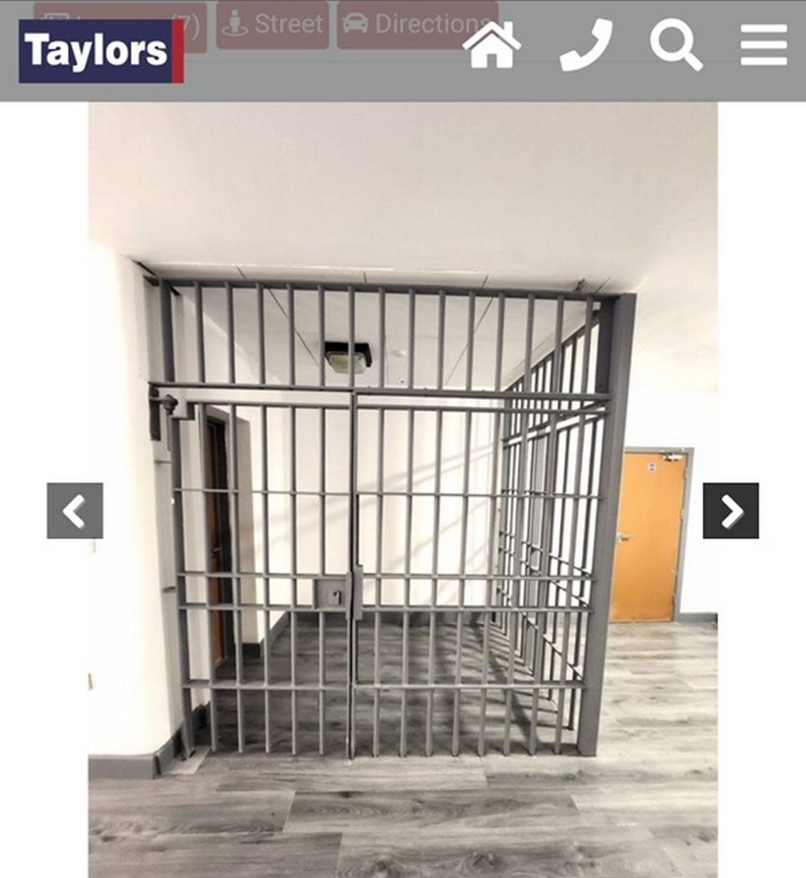 Holding cell Screen grab from Taylors Estate Agents