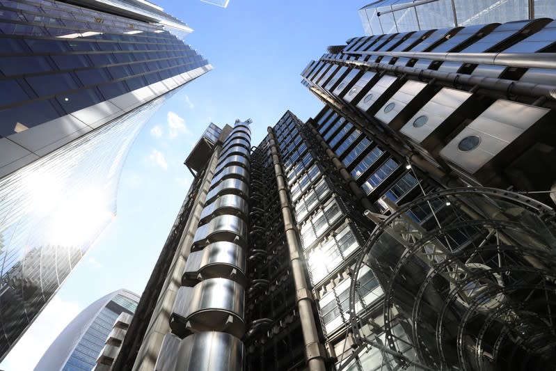 FILE PHOTO: Lloyds of London's headquarters are seen in the City of London