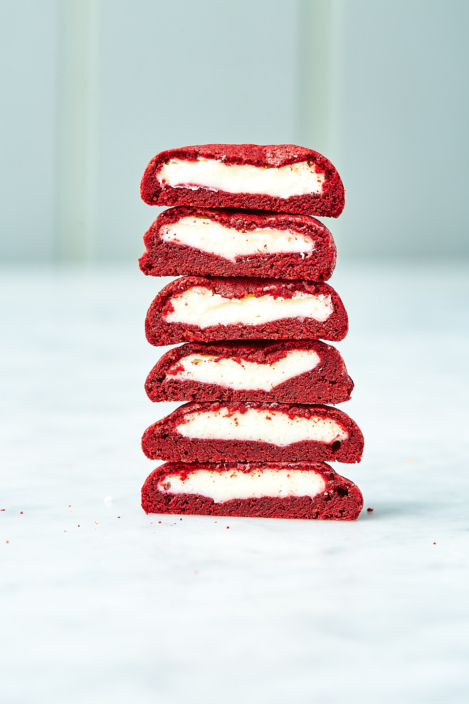 Inside Out Red Velvet Cookies