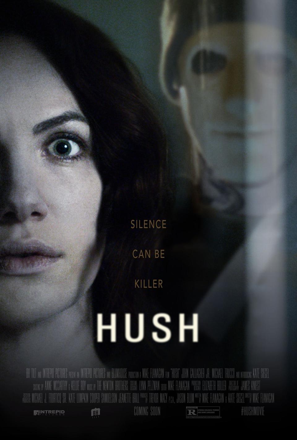 <h1 class="title">HUSH, US poster art, Kate Siegel, 2016. © Netflix /Courtesy Everett Collection</h1><cite class="credit">©Netflix/Courtesy Everett Collection</cite>