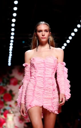 Presentation of Blumarine Spring/Summer 2020 collection during fashion week in Milan