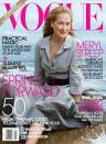 <p>It’s no surprise that Streep was one of the first 60-and-older women to snag a magazine cover. At 62, she was the cover girl of <em>Vogue</em> in January 2012. (Photo: Annie Leibovitz/ Vogue Magazine) </p>