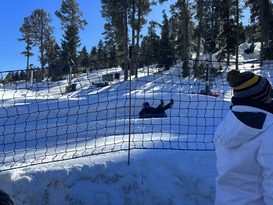 Snow tubing is one of the fun things to do at Winter Park in Alto, N.M. The park offers several trails, from ones for toddlers to fast ones.