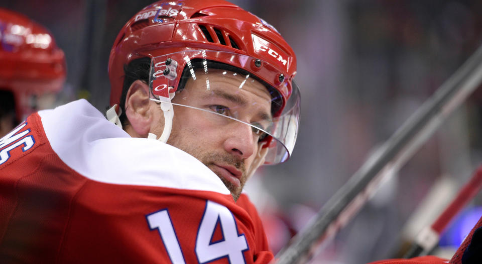 Justin Williams completes a competent and cost-effective top six in Carolina. (AP Photo/Nick Wass)