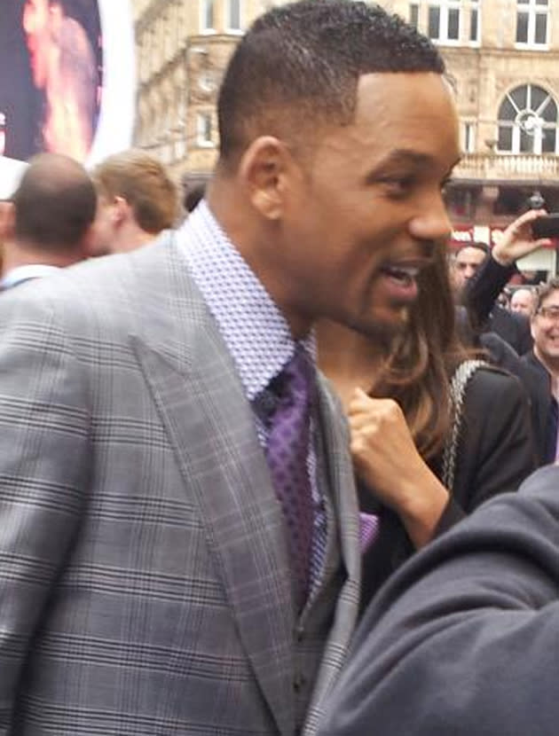 Celebrity photos: Will Smith shook our hand, yes he touched our digits, and then we struggled to concentrate on what he was saying.