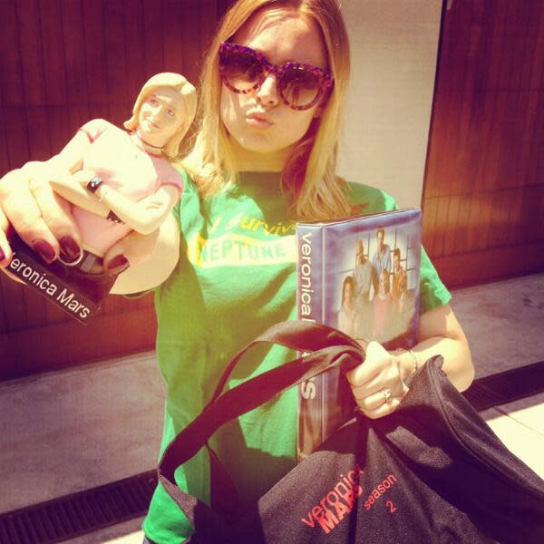 First day of school...I might be a bit over excited? #VeronicaMarsMovie