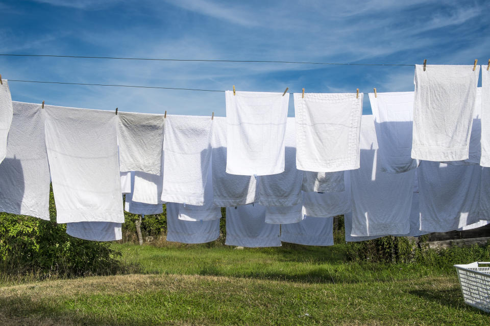 Laundry stripping works particularly well on towels. (Getty Images)