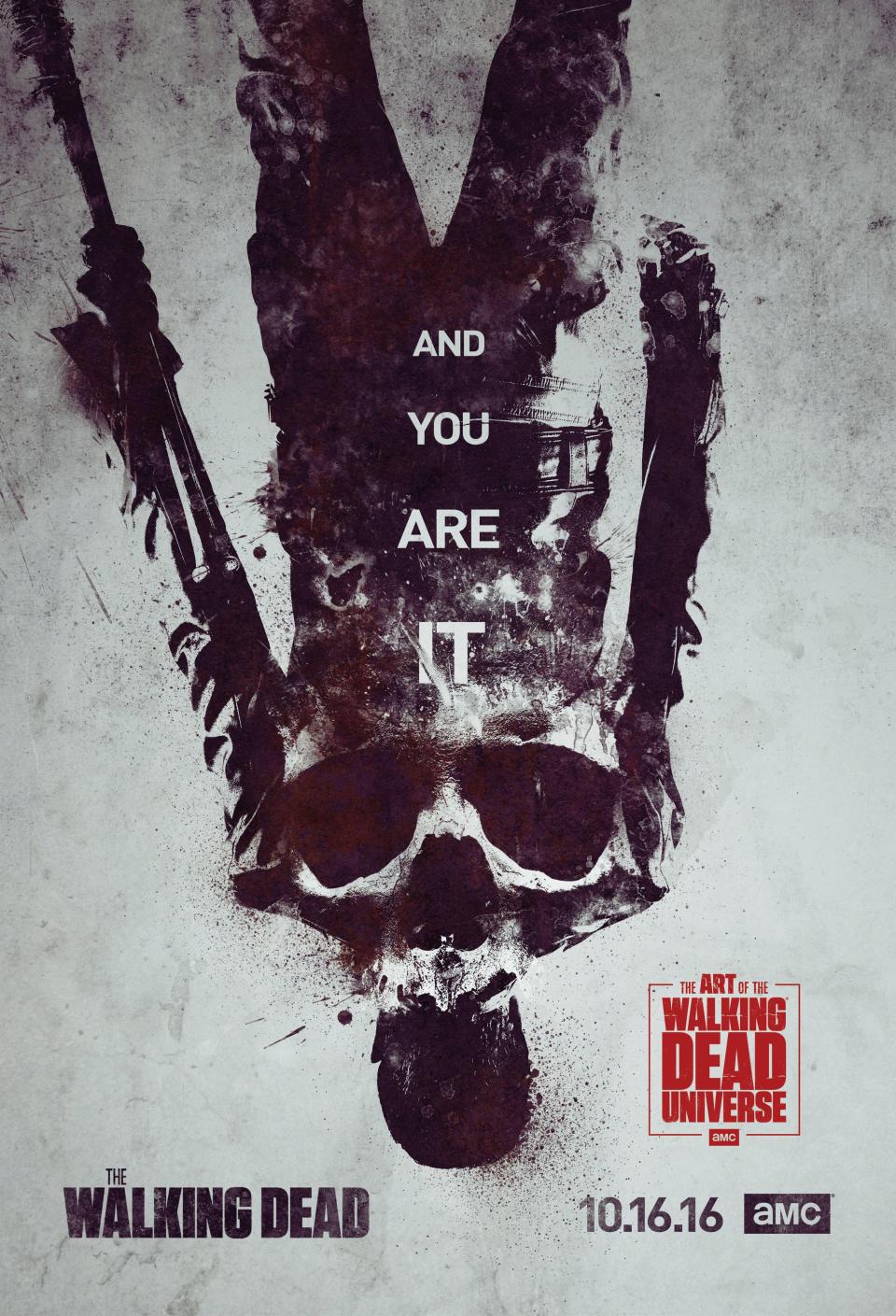 TWD season 7 alternate concept poster, labeled as version 4