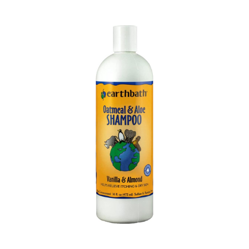 Earthbath Oatmeal & Aloe Shampoo bottle against white background