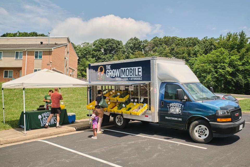 Project GROWS selected locations for its Grow Mobile farmers' market to offer communities with the greatest barriers increased access to nutritious foods.