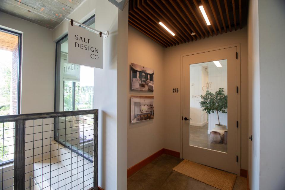 Entrance to Salt Design Company, a Red Bank-based provider of "stylish, elevated and timeless interiors" since 2014, in Red Bank, NJ Thursday, June 13, 2024.