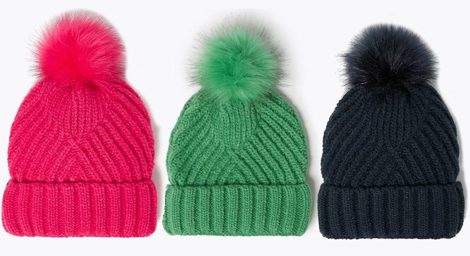 The affordable hat comes in eight colours. (M&S) 