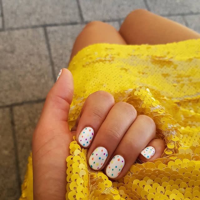 7) This Rainbow Design for Easter Nails