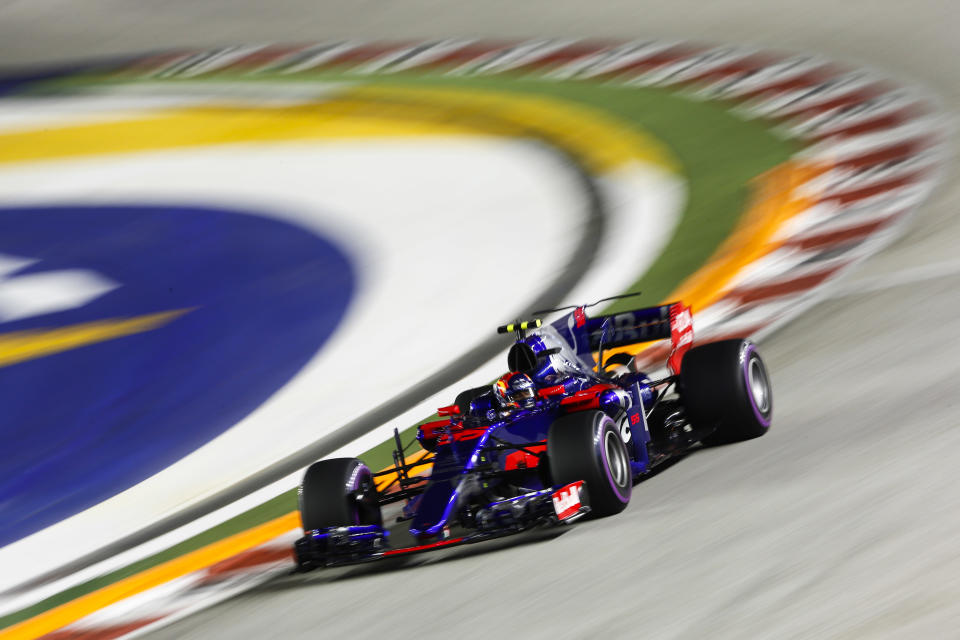 Shack-attack: Carlos Sainz had plenty to celebrate at the Singapore Grand Prix, with his best ever F1 finish