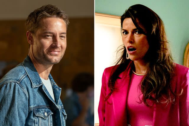 <p>Ron Batzdorff/NBC ; Chris Haston/NBC</p> Justin Hartley as Jake in 'Quantum Leap'. ; Sofia Pernas as Tammy Jean on 'Quantum Leap'.