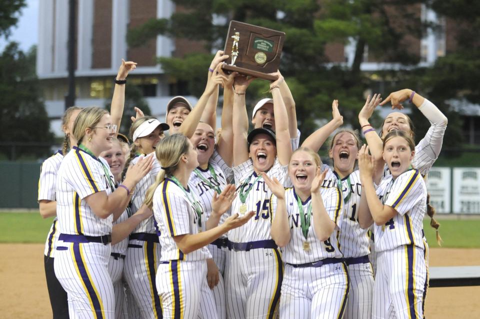 The Unioto Shermans clinched their second district title in two years after defeating the Circleville Tigers 2-1 in the Division II softball district finals at Ohio University Softball Field on May 17, 2024, in Athens, Ohio.